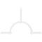 Ekena Millwork Ericson Architectural Grade PVC Gable Bracket, 108"W x 67 1/2"H x 2"D x 4"F, 15/12 Pitch GBP108X68X0204ERI00 - alternate 5